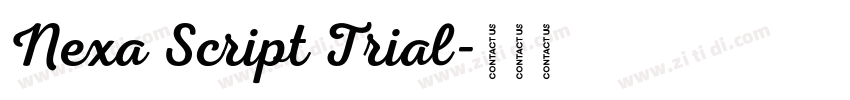 Nexa Script Trial字体转换